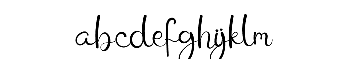 Winter Autography Font LOWERCASE