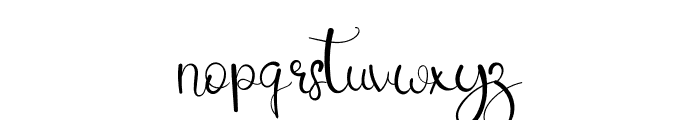 Winter Autography Font LOWERCASE
