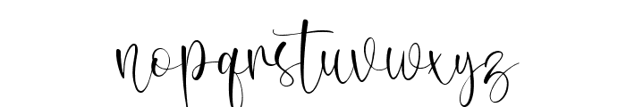 Winter Belly Font LOWERCASE