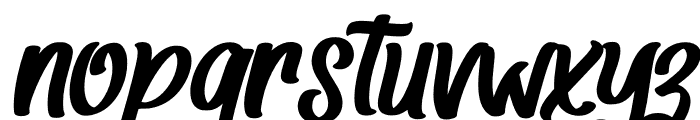 Winter Cold Italic Font LOWERCASE