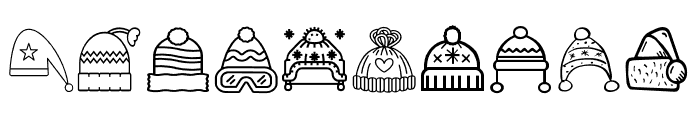Winter Hat Dingbats Regular Font OTHER CHARS
