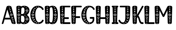 Winter Knitting Font UPPERCASE