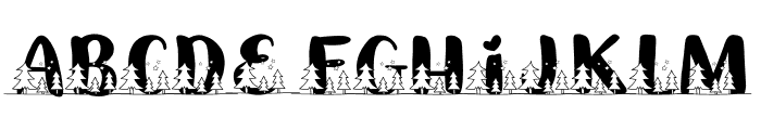 Winter Pines Font UPPERCASE