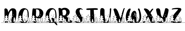 Winter Pines Font UPPERCASE