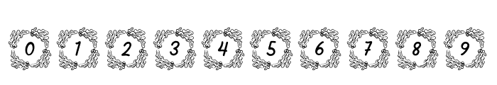 Winter Ribbon Monogram Regular Font OTHER CHARS