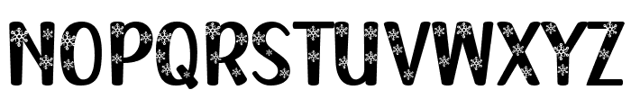 Winter Snowflakes Font UPPERCASE