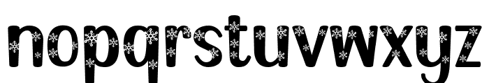 Winter Snowflakes Font LOWERCASE