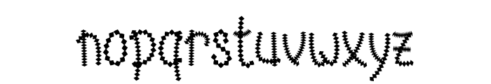 Winter Snowing Font LOWERCASE