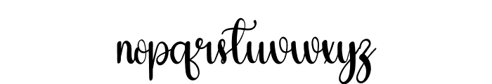 Winter Sunset Font LOWERCASE