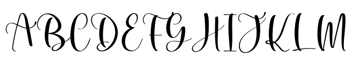 Winter Twisty Script Font UPPERCASE