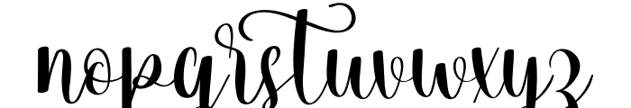 Winter Twisty Script Font LOWERCASE