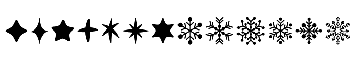 Winter Vibes Ornamen Font LOWERCASE