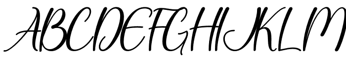 Winter White Italic Font UPPERCASE