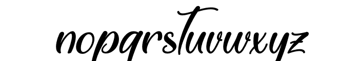 Winter White Italic Font LOWERCASE