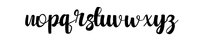 Winter Yesterday Font LOWERCASE