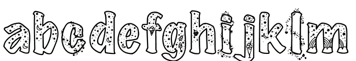 Winter and Star Font LOWERCASE