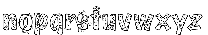 Winter and Star Font LOWERCASE