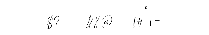 Winter_Signature Font OTHER CHARS