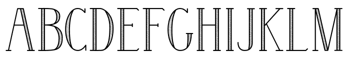 Wintery Hatched Font LOWERCASE