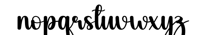Wintery Font LOWERCASE