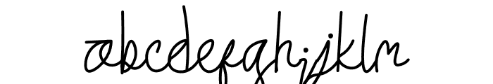 Wintre Coming Font LOWERCASE