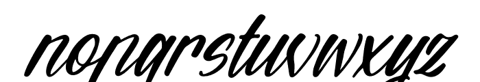 Wintter Bronks Italic Font LOWERCASE