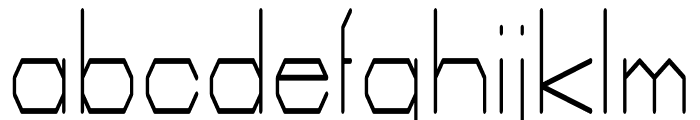 Wired regular Font LOWERCASE