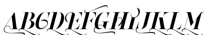 Wisdom in Strength Regular Italic Font UPPERCASE