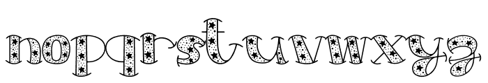 Wished Star Silhouet Font LOWERCASE