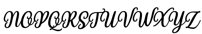 Wishing with Love Italic Font UPPERCASE