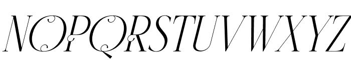 Wistern Italic Font UPPERCASE