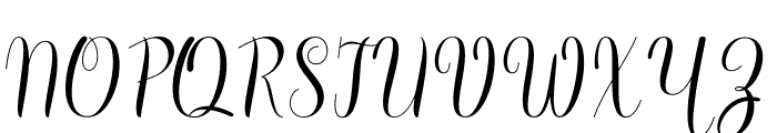 WisteryaScript Font UPPERCASE