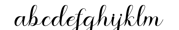 WisteryaScript Font LOWERCASE