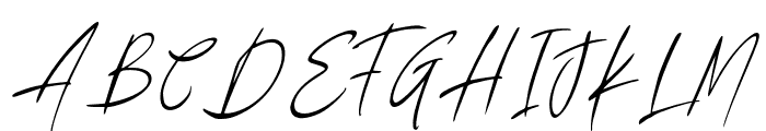 WistoniaSignature-Regular Font UPPERCASE