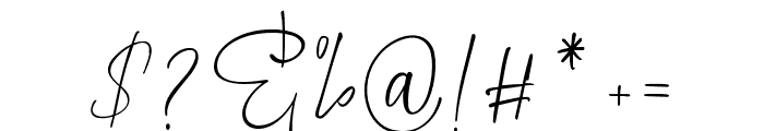 WistopherSignature Font OTHER CHARS