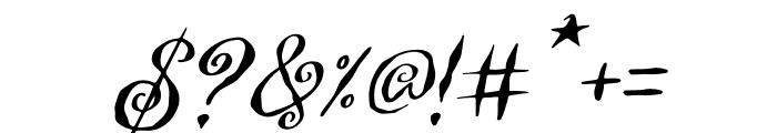 Witch Swirl Italic Font OTHER CHARS