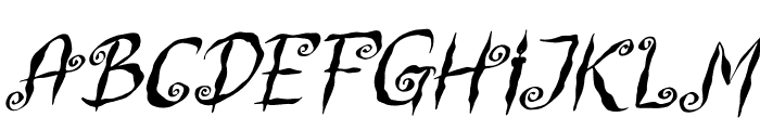 Witch Swirl Italic Font LOWERCASE