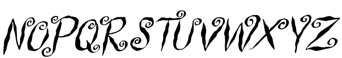 Witch Swirl Italic Font LOWERCASE