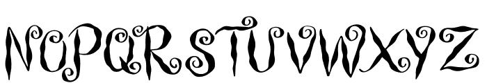 Witch Swirl Font UPPERCASE