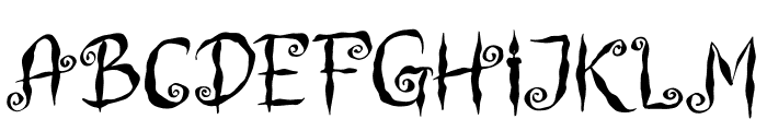 Witch Swirl Font LOWERCASE