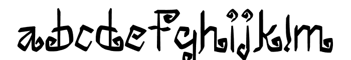 Witch halloween Regular Font LOWERCASE