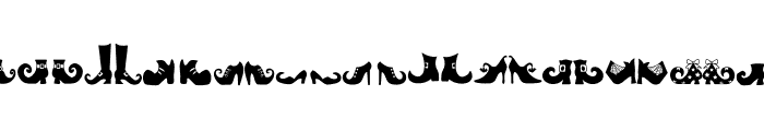 Witch shoe Font UPPERCASE