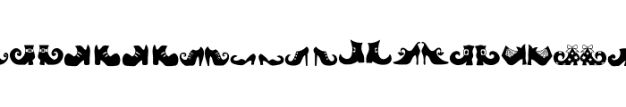 Witch shoe Font LOWERCASE