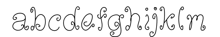 WitchGlyphs Font LOWERCASE