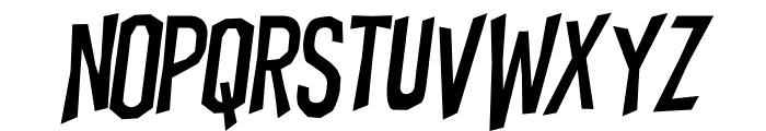Witches Skeletons Oblique Font LOWERCASE