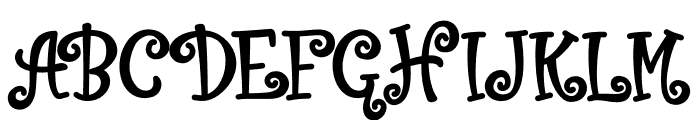 WitchesBroom Font UPPERCASE