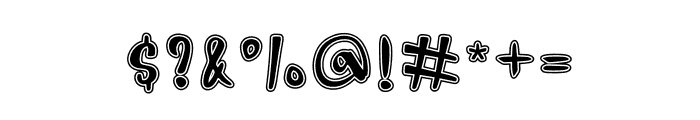 Witchink Outline Font OTHER CHARS