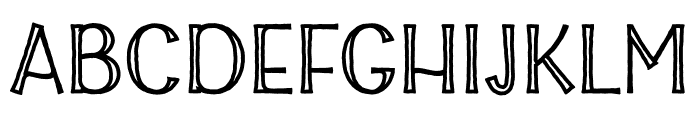 Witchkin Inline Font UPPERCASE