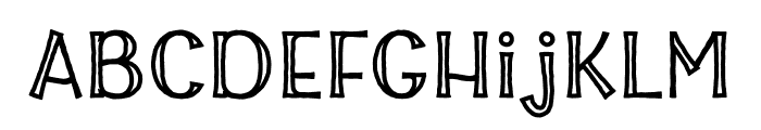 Witchkin Inline Font LOWERCASE
