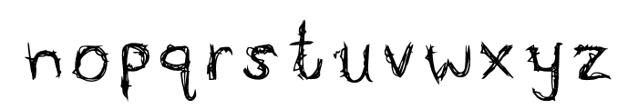 Wizards Scribble Font LOWERCASE